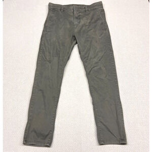John Varvatos Pants Mens 32x29 Gray Cotton Chino Straight Slim Casual
